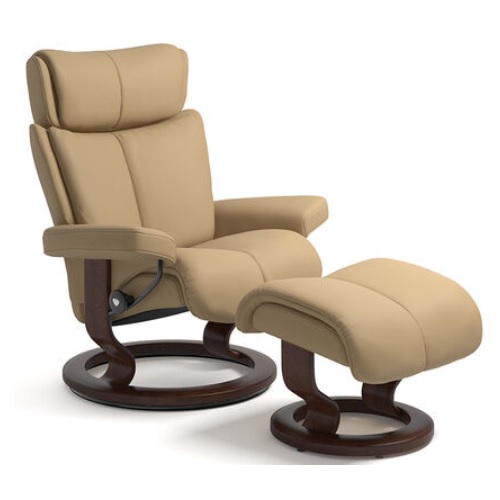 에코르네스 스트레스리스 매직 클래식 팔로마 천연가죽 리클라이너 1인용 (스툴포함)_이미지
