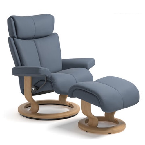 에코르네스 스트레스리스 매직 클래식 팔로마 천연가죽 리클라이너 1인용 (스툴포함)_이미지