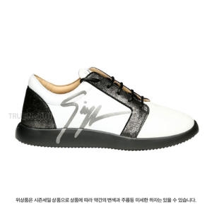 남성 RU80021 001 그래피티 로우탑 스니커즈 화이트블랙