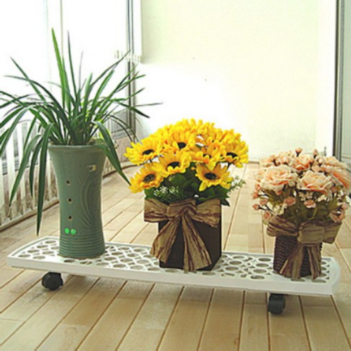 청운산업 코스마 2단화분받침대_화이트 화분대 화분정리대 화분받침대 화분진열대 화분선반