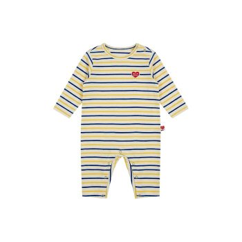 베이비 옐로우 BB 하트 멀티 스트라이프 점프수트 BB6SBS13YL_이미지