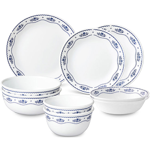 코렐 프렌치 도일리 2인 한국형 세트 9P