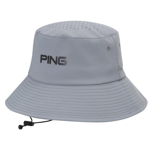 핑 펀칭 버킷햇 111E2CP484_GY