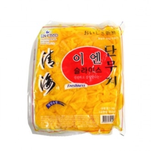 이엔푸드 슬라이스 단무지 1kg (5개)_이미지