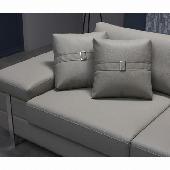 지벤 모리스 가죽소파 4인용 (스툴포함)_이미지