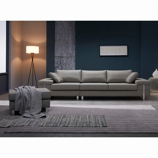 지벤 모리스 가죽소파 4인용 (스툴포함)_이미지