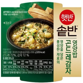 CJ제일제당 <b>햇반</b> 솥반 곤드레 감자 영양밥 200g