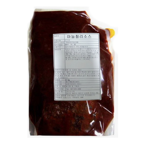 소스텍 마늘칠리 소스 2kg (1개)_이미지