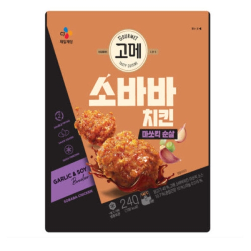 CJ제일제당 고메 소바바 치킨 마쏘킥 순살 240g (4개)_이미지