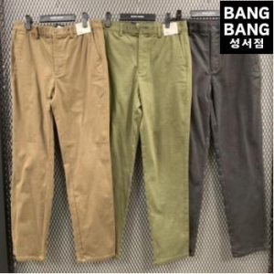 뱅뱅 HC04 남성 약기모 일자핏 사방스판면바지 남자 기본 일자 도톰한 스트레이 S24199161_이미지