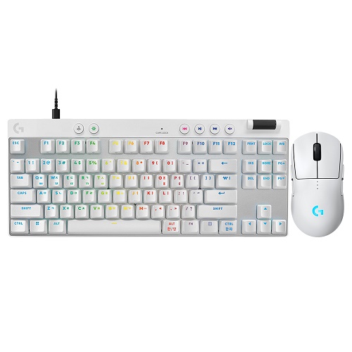 로지텍 G PRO 2 LIGHTSPEED + PRO X TKL RAPID 키보드 마우스 세트 (화이트)_이미지
