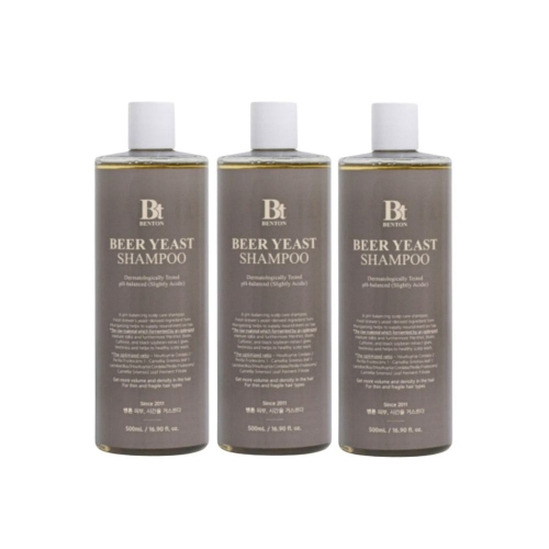 벤튼 맥주 효모 샴푸 500ml (3개)