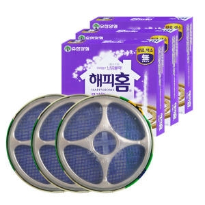 해피홈 모기향10P 3개 + 연소기 3개