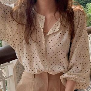 셀러허브 패션 JHP680Q3_51 쉬폰 블라우스 남방 민소매 DO7113_이미지