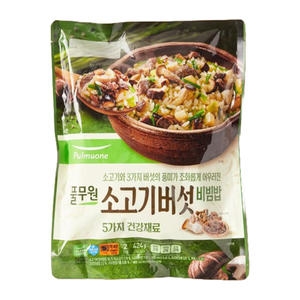 풀무원 생가득 소고기 버섯 비빔밥 424g (5개)