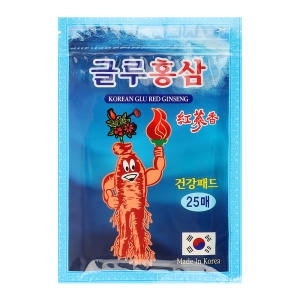 한일산업 글루 홍삼 파스 25매입 (1팩(25매))_이미지