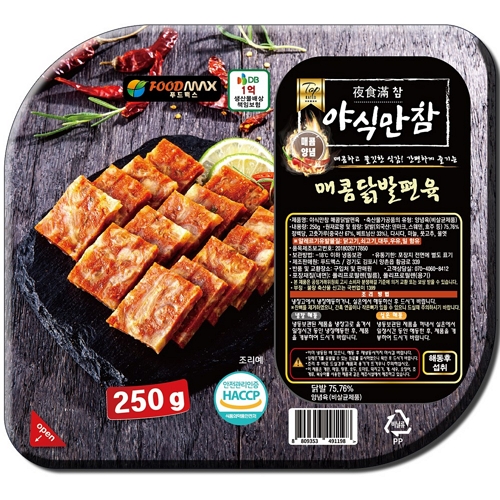 푸드맥스 야식만참 매콤닭발편육 250g (1개)_이미지