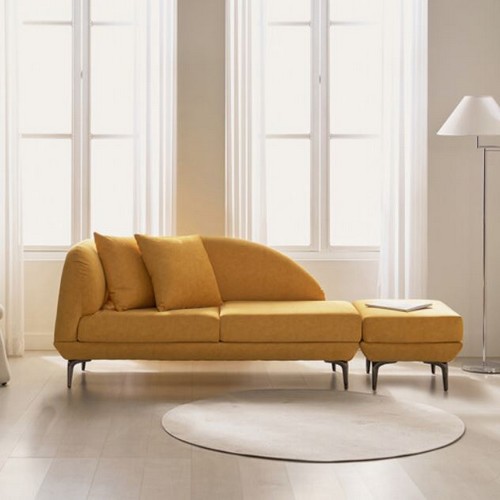 비앙스 로니 슬림 패브릭 소파 2인용 (스툴포함)_이미지