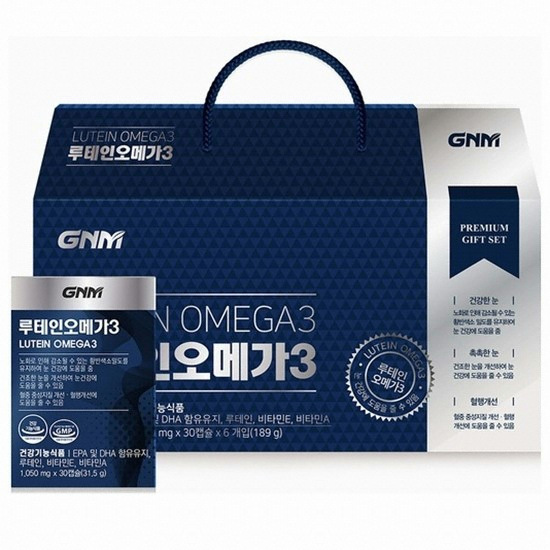 GNM자연의품격 루테인 오메가3 30캡슐 6개입 세트 (1개)