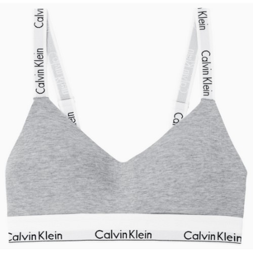 캘빈클라인언더웨어 모던 코튼 후크 앤 아이 브라렛 QF7059 (P7A, 그레이)_이미지