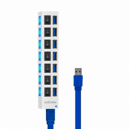서진네트웍스 UNICORN XH-Q5 (7포트/USB 3.0 Type C)_이미지