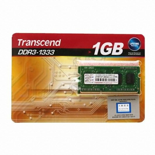트랜센드 노트북 DDR3-1333 (1GB)_이미지