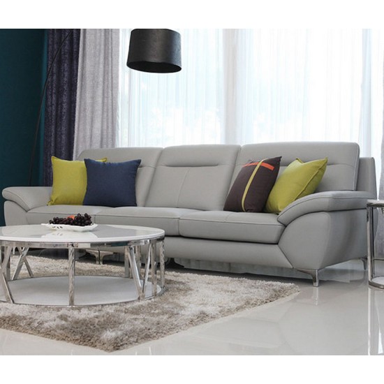 디쟈트 멜로우 일자 천연통가죽 소파 4인용 (스툴별도)_이미지