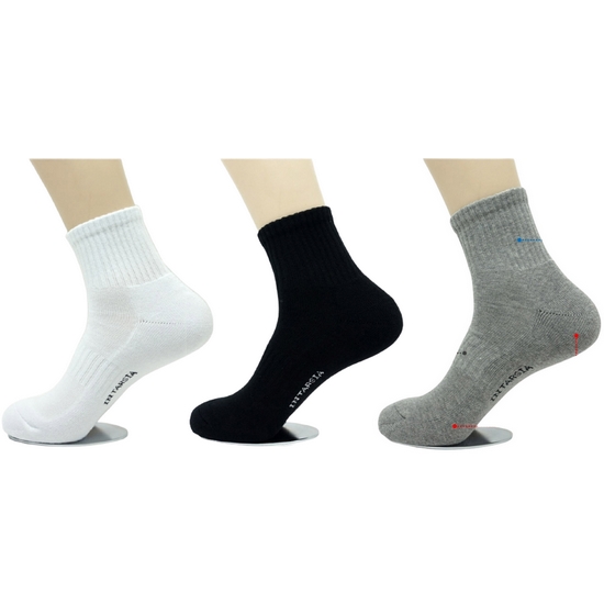 인따르시아 쿠션 스포츠 중목 양말 5족 세트