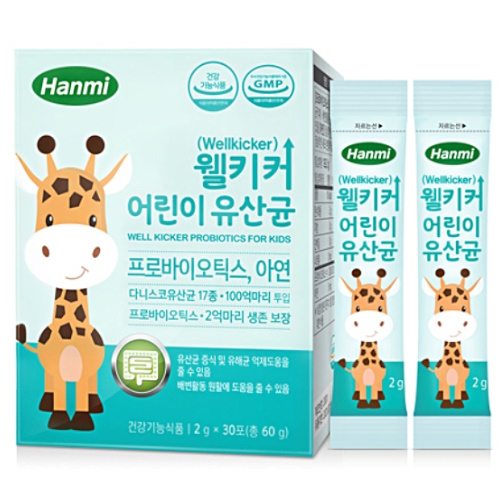  한미메디케어 웰키커 어린이 유산균 2g 30포 [1개]