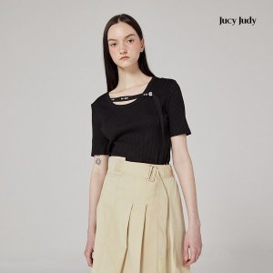 쥬시쥬디 레터링 테이프컷아웃 티셔츠 JYTS320H