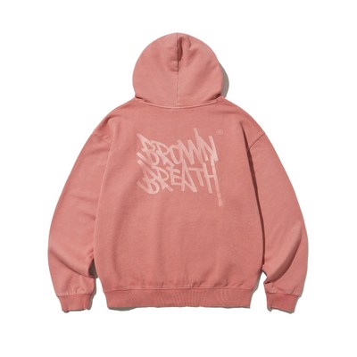 피그먼트 BROWNBREATH TAG HOODIE INDY PINK BKSMHD001IP 420709 S_이미지
