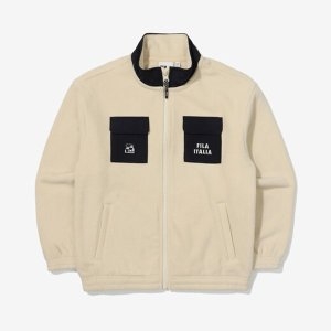 키즈 포켓 배색 폴라폴리스 트랙탑 집업 FK2FTE4103X