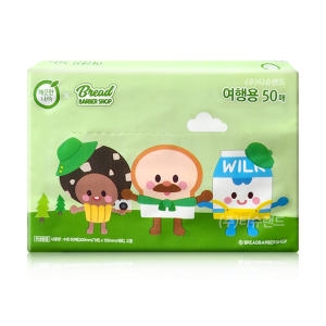 깨끗한나라 브레드이발소 여행용 티슈 50매 (1팩)_이미지