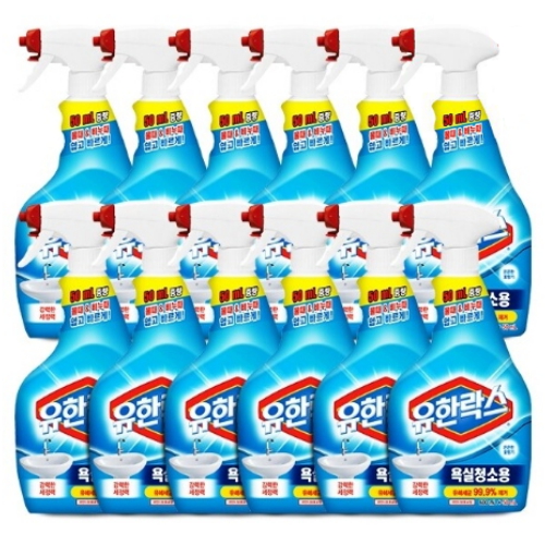 유한양행 유한락스 욕실청소용 650ml (12개)