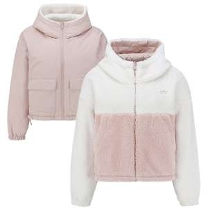 폴햄 여성 리버서블 크롭 후드 플리스 패딩 점퍼 PHE4JP2370_이미지