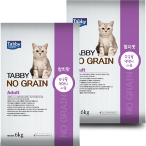 테비토퍼 ㅤ테비 노그레인 어덜트 참치맛 6kg (2개)_이미지