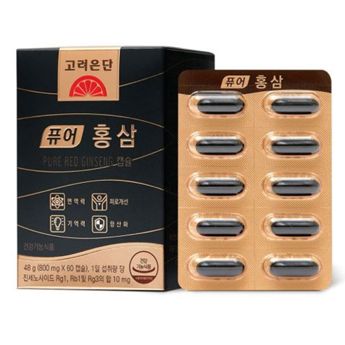 퓨어 홍삼 캡슐 800mg 60캡슐