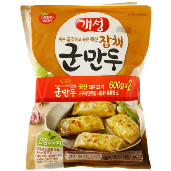 동원F&B 개성 군만두 잡채 600g이미지입니다. 누르면 해당 게시물로 새창이동합니다.