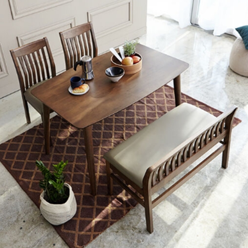 베스트리빙 아슬란 제시 식탁 1200 (의자2개+벤치1개)_이미지