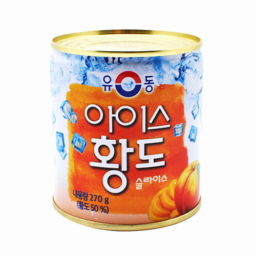 유성물산교역 유동 아이스 황도 슬라이스 270g (1개)