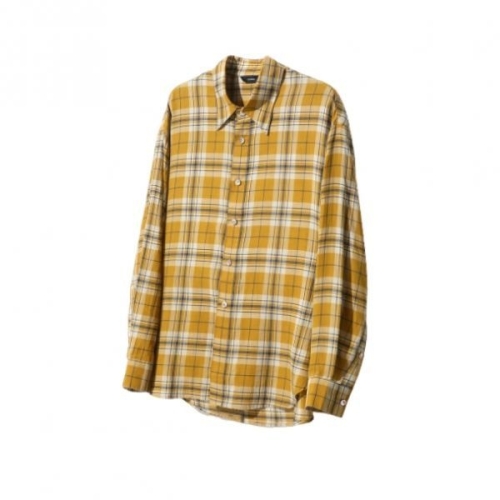 말리 멀티 체크 셔츠 다크옐로우 IESH4F108와이3 6504594