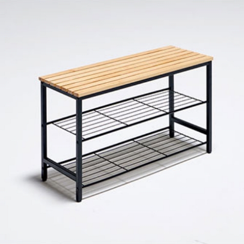C-DECO 다용도 원목 벤치겸 신발정리대_이미지