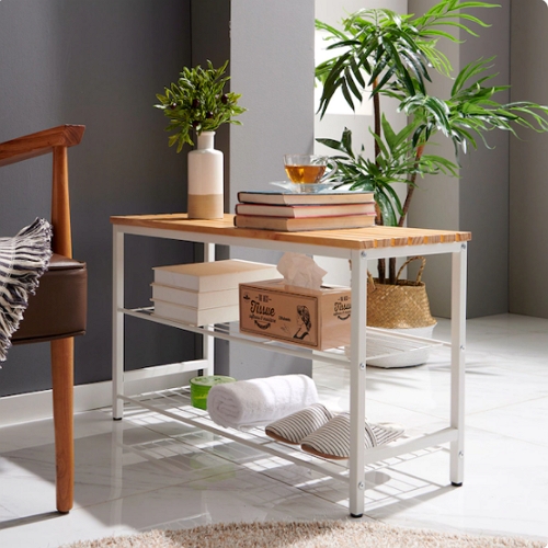 C-DECO 다용도 원목 벤치겸 신발정리대_이미지