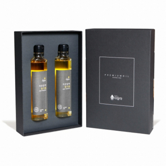 다담다 저온압착 참기름 들기름 200ml 선물세트