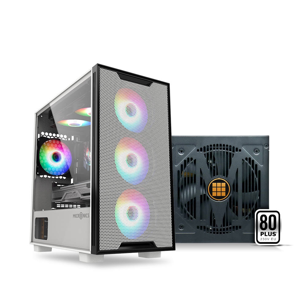 마이크로닉스 GH2-Metal 화이트 + CASLON M 600W 패키지_이미지