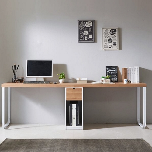 다오름 뉴다움 50T 철다리 본체통 책상 (2200x550)_이미지