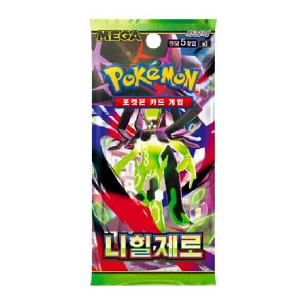 포켓몬코리아 포켓몬카드 MEGA 확장팩 니힐제로 1팩 (5장)이미지입니다. 누르면 해당 게시물로 새창이동합니다.