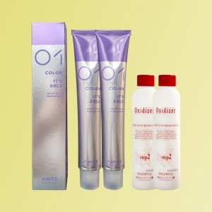 아모스프로페셔널 잇츠에이블 염색약 클래식 블루 2개 + 산화제 2개_이미지
