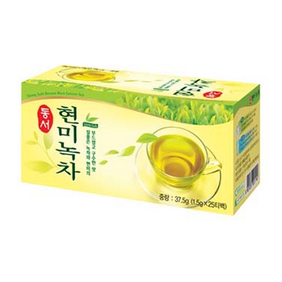 동서식품 현미녹차 티백 1.5g 25티백 [1개]