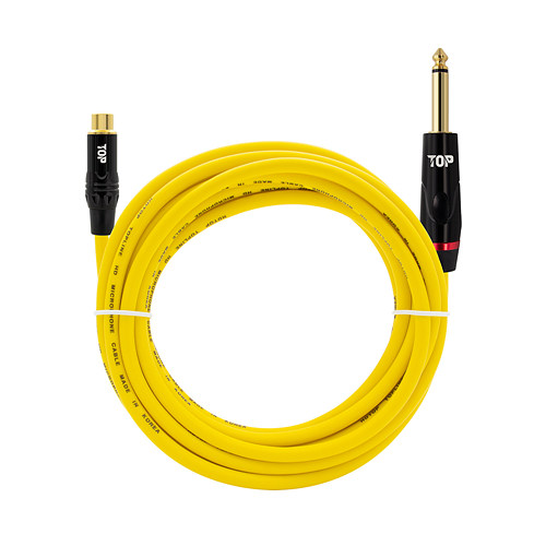 탑라인에이치디 HDTOP RCA to 5.5mm 모노 옐로우 케이블
